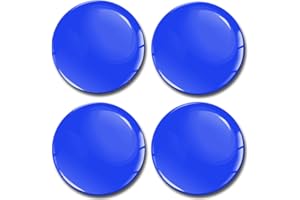 Biomar Labs® 4 x 60mm 3D Domed Car Wheel Centre Rims Hub Blue Gloss Stickers Decals For Caps Vehicle Auto Tuning Emblem A 860