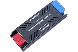 KSIBNW 24V LED Driver 150W Transformer, AC 240V to DC 24Volt 6.25A Power Supply Constant Voltage Driver Adapter Ultra Slim Low Voltage Transformer Switching for Halogen Lights Lamps, LED Strip Light