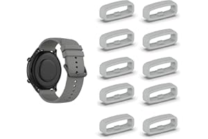 SMYAOSI Silikon Armbänder Schlaufe,Ersatzband Band Loops, Armband Schlaufe,10 Stück Uhrenarmband Halter Keeper Verschlussring Ersatz Schlaufen für Watch 18mm/20mm/22mm armband
