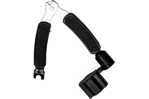 SZXMDKH 3IN1 Functional Guitar String Changing Tool, Guitar String Cutter, Guitar String Adjuster, Black, Plastic, Multifunctional Guitar Repair Parts