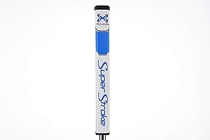 Super Stroke Traxion Putter Grips Palos de Golf, Unisex, Blanco/Azul Claro/Azul Oscuro, Pistol GT 1.0