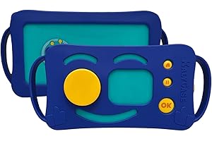 Housse Protection Compatible Lunii - Coque Kalycase Silicone pour Conteuse Histoires Luni - V1 V2 V3 (Dark Blue)