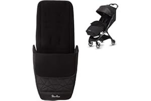 Silver Cross - Clic Footmuff - Pram Accessories - Stroller Footmuff - Foot Warmer - Water Resistant - Black