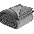 VAS COLLECTIONS Premium Plush Summer Double Bed Dohar/AC Blanket | 200 GSM Reversible Lightweight Cozy Soft for Bed, Sofa, Couch, Travel & Camping| 220x230 cm - Grey