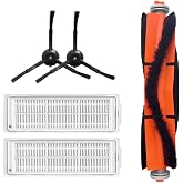 robotyedek Mop 2 Pro (Siyah) MJST1SHW Uyumlu Yedek Fır&ccedil;a Filtre Seti-5 Par&ccedil;a