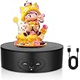 SenDeluz Electric Rotating Turntable for Photography, 13cm Mini Rotating Display Stand 360° Automatic Mute Revolving Platform Adjustable Speed Max 5KG Load Turntable Stand for Display Video Shooting