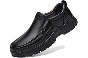 WNUKATO Herren Casual Schuhe Slip On Loafers Leder Schuhe für Kleid Business Arbeiten Büro