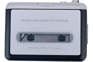 ISTARCOMPUTER Lecteur de Cassette baladeur USB, convertisseur Audio vers MP3 Transformez Vos Cassettes en MP3