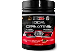 Healthy Fusion Créatine monohydrate pure micro-filtrée avec vitamine B6, Favorise la croissance musculaire et l'endurance, La seule créatine 100% pure à saveur de cerise, Créatine poudre, 30 doses