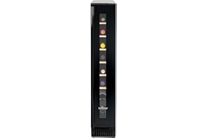 Willow W15WCB 20L Under Counter Wine Fridge/Wine Cooler, 4* Rating, Digital Display with Touch Control, Ventilated Cooling, 2 Years Warranty - Black
