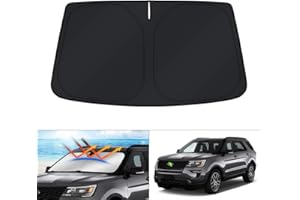 KUST Custom Fit Sunshade for Ford Explorer SUV 2011-2019 Windshield Sun Shade Foldable Window Shade Sun Visor Protector Blocks UV Rays
