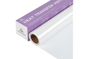 ‎ZWANZER Zwanzer Plotterfolie Textil Weiß, 30.5cm × 3.66m Flexfolie für Cricut und Silhouette Cameo, Verwendet in DIY-T-Shirt-Kleidung und Anderen Stoffen