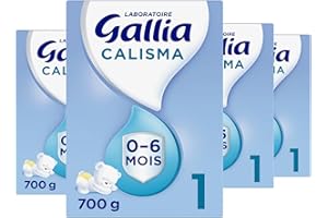 Laboratoire Gallia Calisma 1 - Lait bébé 1er âge, Lait infantile de 0 à 6 mois, Lait en poudre pour bébé (Pack de 4x700g)