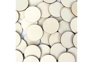 BÜTIC GMBH Holz Kreise - 1-10cm Streudeko Basteln Deko Tischdeko, Größe:Kreise 10cm, Pack mit:10 Stück