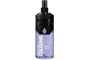 NISHMAN Aftershave Cologne 11 - Leader 400ml – Lozione Rinfrescante Dopo Barba per Uomini – Profumo di Lavanda, Bergamotto, Limone, Basilico Indiano, Ambra – Colonia Dopo Barba per Uomini