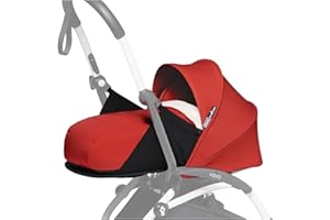 BABYZEN YOYO Pack nouveau-né 0+, Rouge - Comprend un matelas, une capote, un cale-tête et un couvre-pieds - Requiert un cadre YOYO2 (vendu séparément)