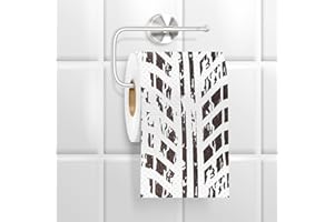 Witziges Bremsspuren Toilettenpapier - Lustiges Klopapier mit braunen Autoreifenspuren - Mad Monkey