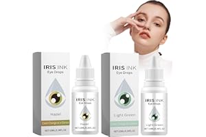 CYNAMUS Gouttes Pour Les Yeux Décolorés, Les Gouttes Pour Les Yeux Décolorés Changent La Couleur De Vos Yeux, Les Gouttes Décolorées Éclaircissent Vos Yeux (Braun + Grün)