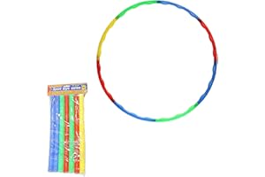 Supershock Exercise hula hoop kids adjustable plastic multi colored hula hoop for children or unisex for indoor outdoor play or exercise