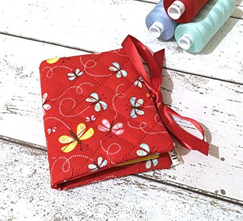Butterfly Needlebook, Sewing Needle Holder, Craft Storage
