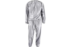 Harilla PVC Schwitz Sauna Anzug, Anti Schweißanzüge Übungs Anzüge Fitness Sauna Anzug Trainingsanzug Hoodie Hose