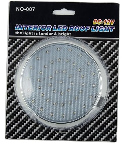 Plafonnier LED 12V Camping-car 96LED Dimmable 10W 30x14cm - Éclairage Intérieur