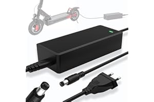 Mezelon 54.6V 2 A Cargador Patinete Electrico, Cargador Hoverboard para 48V Litio, Bateria Patinete para Scooter Eléctrico y Equilibrio Hoverboard Cargadores de Batería, Conector de 5.5mm x 2.5mm