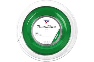 Tecnifibre 305 'Green Multifilament Squash String - Best in Class Combination of Control, Ball Feel, and Power - 18g/1.10mm; 17g/1.20mm, (Sets and Reels Available)
