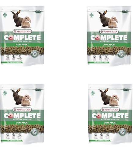Versele-Laga Complete Cuni Sensitive Kaninchenfutter, 3x500g – All-in-one Pellets Gegen Haarballen, Mit Moosbeeren & Langfasern