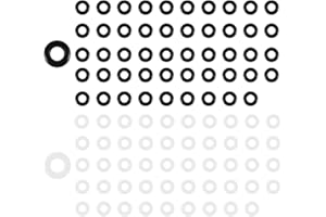 ACYDSR 100 Pièce Pointe de Fléchettes en Caoutchouc Joints Toriques, Fléchettes Joint Torique, Arbre De Fléchettes en Caoutchouc, Fléchettes Anneaux De Garde (Noir et Blanc)