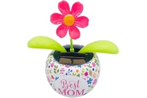 Solar Wobble Figure - Figurine De Décoration De Fleur Solaire Wobble Figure Ornement De Figure Solaire pour Votre Voiture, Maison Ou Bureau