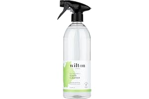 Wilton London Eco-Friendly Glass, Window & Mirror Cleaner - Plant-based and Biodegradable - Packed with Essential Oils - Made in the UK - Fresh and Longlasting Lemon Myrtle Scent - 725ml