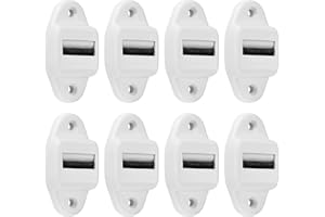 JTTXIU 8 Pezzi Guida Cinghia Tapparella Con Spazzola e Rullo, Guide del Nastro, Guida Cinghia Tapparelle, Distanza Fori 40 mm (60x31mm)