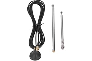 LIEBEWH Antena Receptora SDR de 0,1 MHz a 1,7 GHz, Antena Receptora de Radio SDR de Banda Completa, Receptor de Antena Compatible con Antena Receptora TCXo SDR para Monitor de Dron