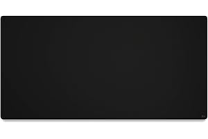 Glorious Gaming Tapis de souris en tissu (3XL Extended) - Bords cousus, surface lisse pour vitesse et contrôle, base anti-dérapante, lavable en machine, XL (1220 x 610 x 3 mm) - Furtif noir
