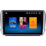 Dasaita 10.2" Android 9.0 1 Din Autoradio mit Navi 4G RAM 32G ROM für Peugeot 2008 208 Jahr 2012-2018 Bluetooth Autoradio Unt
