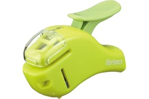 Kokuyo Harinacs zszywacz bezzszywkowy, kompaktowa oprawa Alpha, do 5 arkuszy, zielony, import z Japonii (SLN-MSH305G)