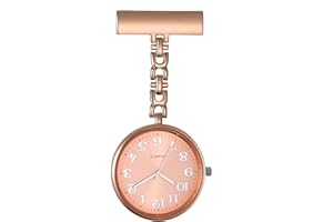 Silverora Montre à Gousset D'infirmière Personnalisable Montre de Broche avec Grand Cadran de Couleur Montre à Quartz avec Trotteuse pour Les Médecins Cadeau pour Mère et Père,3 Couleurs au Choix
