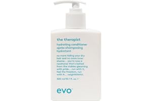 EVO the therapist nawilżająca odżywka do włosów suchych i farbowanych, nadaje gładkości, połysk i redukuje puszenie się, wegańska, bez siarczanów, 300 ml