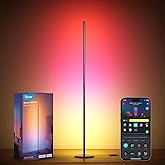 Govee Lampade da Terra LED RGBIC 136cm, Piantana Lampada da Terra Funziona con Alexa, APP, 16 Milioni di Colori Musica Sincro