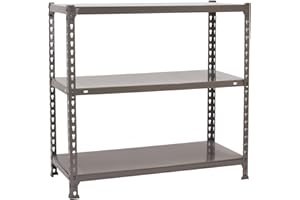 SIMON RACK SimonRack Estanteria Almacenaje, 150x100x50 cm, (Al x An x LR), Estanteria Metalica, 4 Alturas, 70 kg de Punto Flexión, Acero Galvanizado, Blanco - Ecoclick