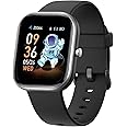 ZONEY Kids Smart Watch for Boys Girls, IP68 Waterproof Kids Fitness Activity Tracker Watch,Heart Rate Sleep Monitor,8 Sport Modes,Pedometers,Calories Counter,Alarm Clock,Kids Gifts (Black)