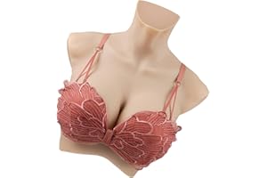 KUMIHO Faux Sein Silicone Réalistes Forme des Seins Artificiels pour Crossdresser Transgender Mastectomie Drag Queen Septième Génération Version améliorée D Cup Blanc