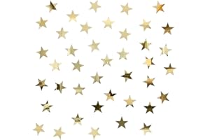 JIEYAO 50 adesivi da parete a forma di stelle, in acrilico, a specchio, con adesivo 3D, decorazione da parete rimovibile, per soggiorno, camera da letto, matrimonio, compleanno, fai da te, decorazione