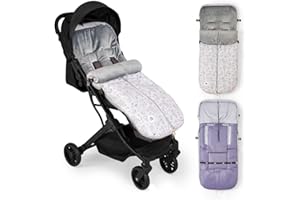 Interbaby Saco Silla Paseo Universal Saco Bebe Invierno Suave, Cálido, Afelpado | Saco Carro Bebe Invierno Desmontable, Doble Apertura, Lavado Fácil, Materiales Antialérgicos