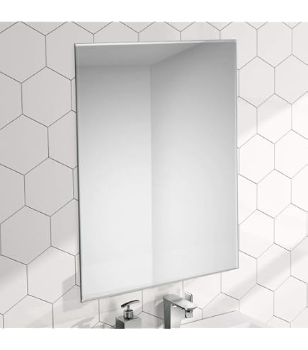 Targa A Specchio Servewell En Suite 20x10 Cm - Acrilico Infrangibile 3 Mm, Adesivi Inclusi, Sicuro Per Bambini - 4
