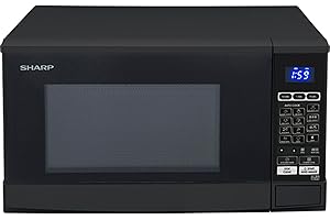 ‎SHARP SHARP R670BK 2in1 Mikrowelle mit Grill (20 L, 800 Watt, 1000 Watt Grill, 10 Leistungsstufen, 13 AutoCook-Automatikprogramme, Timer) / Schwarz