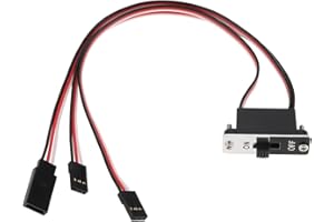 eMagTech Heavy Duty Receiver Switch Compatible with JR Graupner Futaba Compatible with Carson