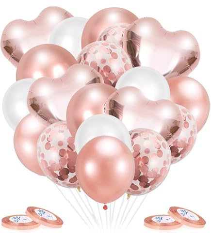 Ballons coeur blancs en latex - 50 pièces pour la Saint Valentin, mariage, anniversaire