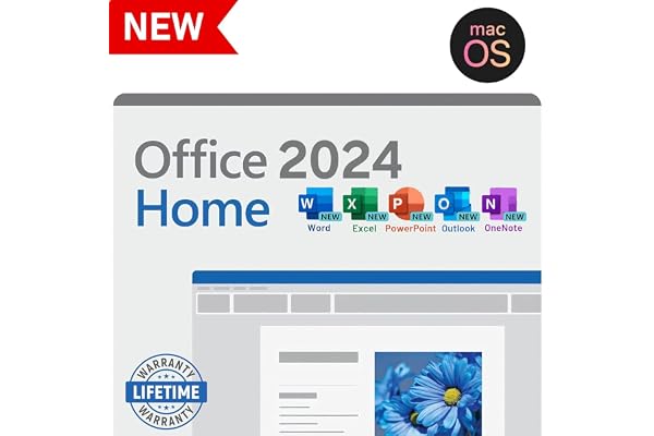 Ms Home Full Suite 2024 for MacOS (Latest 2026 Updated Edition) Lifetime License for all Mac (Supports M1, M2, M3, M4) Pre-Activated Unlimited Reinstallations and Lifetime Updates